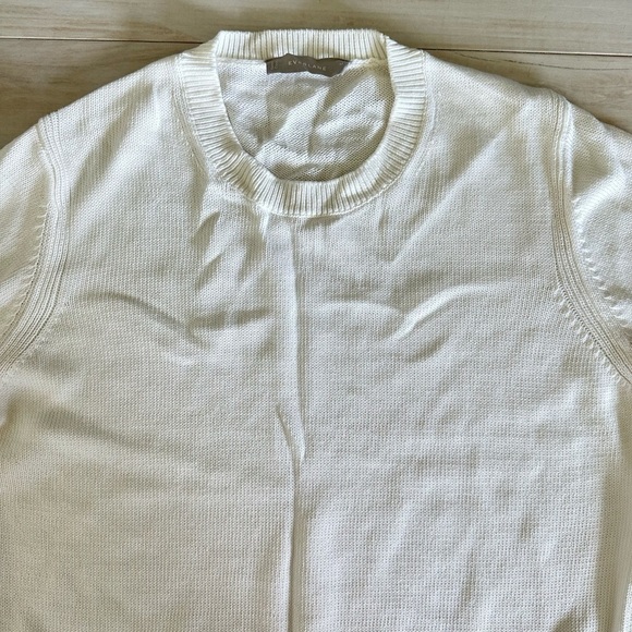 Everlane White Knitted Crew Neck Sweater - Picture 2 of 8